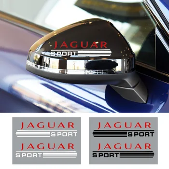 2vnt Automobilio galinio vaizdo Veidrodis Lipdukas Automobilių Ženklelis Decal Jaguar XF XE XJ F-Tempas X-Type, S-Type F-E Tipo-Tempas I-TEMPAS XK automobilių decal
