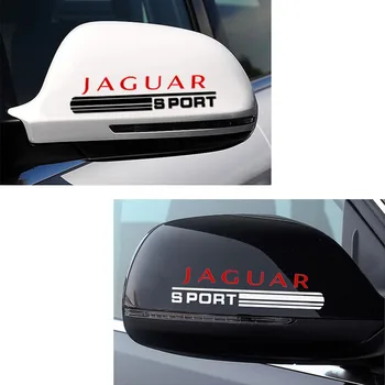 2vnt Automobilio galinio vaizdo Veidrodis Lipdukas Automobilių Ženklelis Decal Jaguar XF XE XJ F-Tempas X-Type, S-Type F-E Tipo-Tempas I-TEMPAS XK automobilių decal