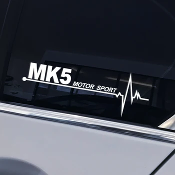 2VNT Automobilio šoninį Langą Lipdukai Lipdukai VW Volkswagen Golf 2 3 4 5 6 7 MK2 MK3 MK4 MK5 MK6 MK7 MK8 Auto Apdailos Reikmenys