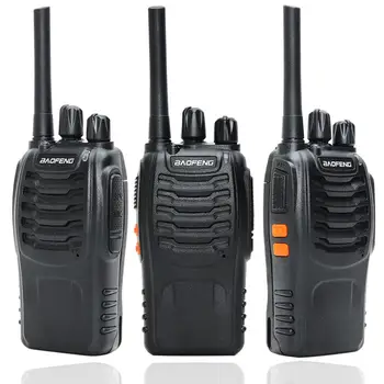 2VNT Baofeng BF-88E PMR 446 Walkie Talkie 0,5 W UHF 446 MHz 16 CH Nešiojamą Kumpis dvikrypčio Radijo ryšio su USB Įkroviklis ES Vartotojų