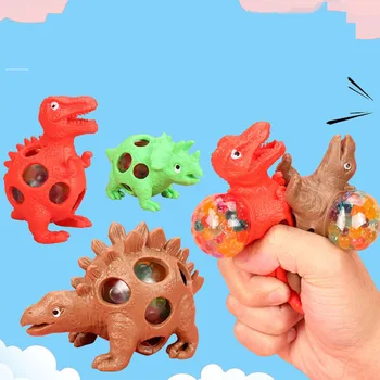 2VNT Naujovė Dinozaurų Tinklinio Kamuolys Vynuogių Išspausti Paramos Autizmo Žaislai Vaikams Lipni Antistress Suaugusiųjų Streso Atsarginiais Žaislas Dovanos