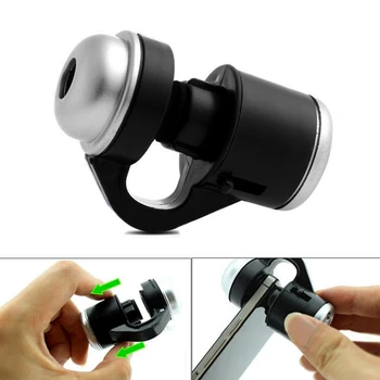 2VNT Universalus 30X Zoom Mobiliojo Telefono Mikroskopu Įrašą Teleskopo vaizdo Kameros LED Mikroskopo Objektyvas iPhone Samsung