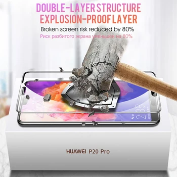2vnt visiškai padengti grūdinto stiklo huawei 30 lite P20 pro P9 P10 telefono screen protector apsauginė plėvelė ant stiklo išmanųjį telefoną