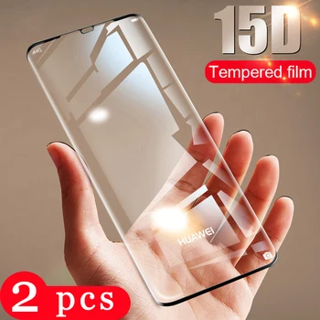 2vnt visiškai padengti grūdinto stiklo huawei 30 lite P20 pro P9 P10 telefono screen protector apsauginė plėvelė ant stiklo išmanųjį telefoną