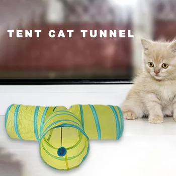 3-way Išardomi Katė Tunelio Kačiukas Kanalo Vamzdis Gyvūnų Žaisti Žaidimus Naminių Reikmenys Naminių Kačių Žvilgtelėti Skylę Kačiukas Rabbit Žaislas