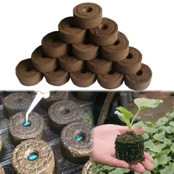 30mm Sodo Gėlių Sodinimo Dirva Blokuoti Darželio Dirvožemio Bendrosios Augalų Sodinukai Auginti Durpių Blokuoti Sėklos Migracijos Priemones