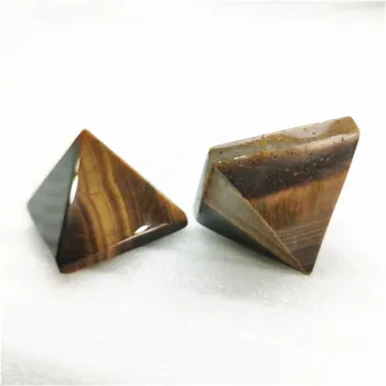 30mmNatural Geltona, Tigro Akis, Akmens Piramidės Apdailos Namų Feng Shui Papuošalai Crystal Healing Akmens