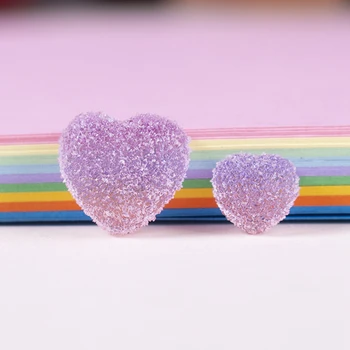 30pc Dirbtinės Minkštos Candy Širdies Star Vaivorykštė Cukraus Maisto produktų, Saldainių Ornamentu Statulėlės Amatų Miniatiūriniai Lėlių Namų Puošybai 