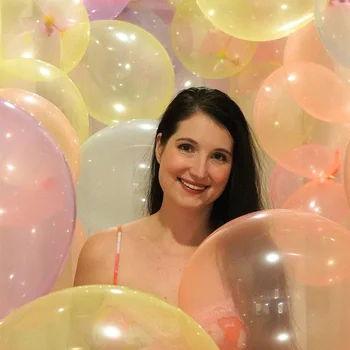 30pcs Kristalų Pasteliniai Balionai Skaidrūs Šalies Latekso Ballon Turas Helio Oro Globos Gimtadienio, Vestuvių Dekoravimo Reikmenys