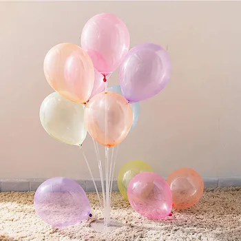30pcs Kristalų Pasteliniai Balionai Skaidrūs Šalies Latekso Ballon Turas Helio Oro Globos Gimtadienio, Vestuvių Dekoravimo Reikmenys
