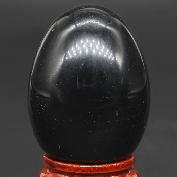 30x40MM, Gamtinis Akmuo, Juodas Obsidianas Srityje Kiaušinių Gydymo Reiki Amatų Akmenų Masažas Pirštų Mankšta