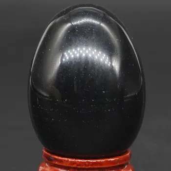 30x40MM, Gamtinis Akmuo, Juodas Obsidianas Srityje Kiaušinių Gydymo Reiki Amatų Akmenų Masažas Pirštų Mankšta