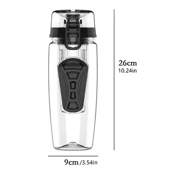 32oz 900ml BPA Free Vaisių Infuser Sulčių Shaker Sporto Citrina, Vandens Butelis Kelionių Pėsčiųjų Nešiojamų Laipiojimo Stovykla Butelių Vandens Butelis