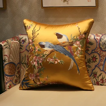 35X50/45/50/40X60CM klasikinės elegantiškas Kinijos mesti užvalkalas sofa gėlių, paukščių, siuvinėta pagalvėlė padengti pagalvės užvalkalą namų dekoro