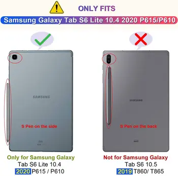 360 Laipsnių Besisukantis Apversti Smart Stovėti Pu Odos Tablet Case Cover For Samsung Galaxy Tab S6 Lite 10.4