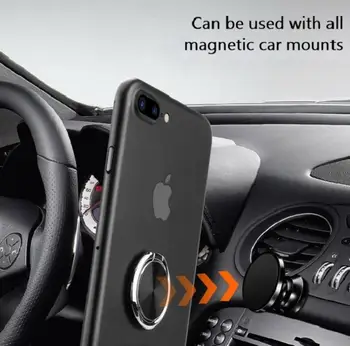 360°+180° Besisukantis Prabanga Mobiliojo Telefono Lizdo Laikiklį Universalus Telefono Magnetinio Automobilinis Laikiklis Stovėti Priedai Piršto Žiedą