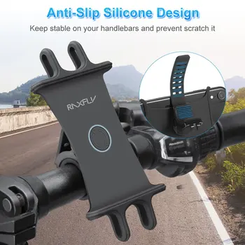 360° Rotatabl Silikono Telefono Laikiklis Dviračio Motociklo Stovas Anti-drop Mobiliųjų GPS Laikiklis iPhone 12 11 