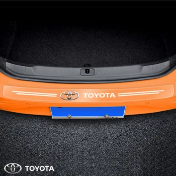3D anglies pluošto plėvelė šildomos galinės guard plokštė lipdukas bamperio apdaila Toyota yaris hilux 