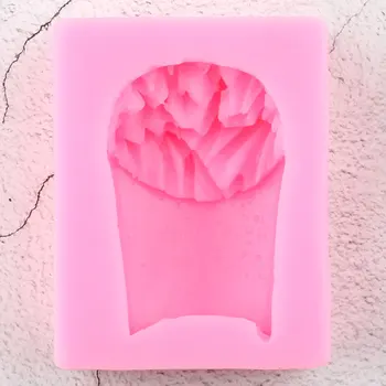 3D Bulvytės Maisto produktų, Silikono Formų Cupcake Topper Minkštas Pelėsių Tortas Dekoravimo Priemonės, Saldainiai Molio Šokolado Gumpaste Liejimo formos