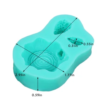 3D Gyvūnų Ežys Formos Šokolado Pelėsių Amatų Silikono Konditerijos Pelėsis 