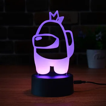3D Iliuzija Naktį Šviesos Žaidimą LED Stalo Lempa USB Powered 7 Spalvų Led Žibintai su sensoriniu Jungikliu, Nuotolinio Valdymo Vaikams