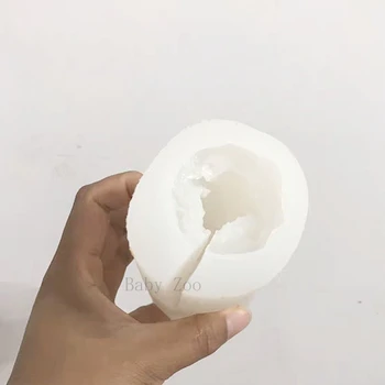 3D Kūrybos Kaukolė Dizaino Cilindro formos Žvakė Silikono Formos Siaubo Elementas Aromato Žvakė Padaryti Namų Puošybai
