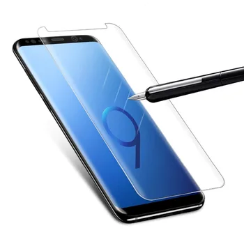 3D Lenktas Grūdintas Stiklas SAMSUNG Galaxy S7 Krašto S8 S9 10 Plius Pastaba 8 9 10 Pro Pilnas draudimas Screen Protector Note9 Note10 Pro
