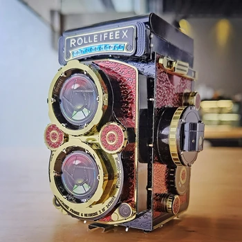 3D Metalo Spalvinga Dėlionė Kamera Dėlionė 