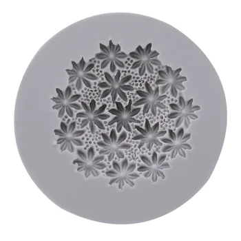 3D Minkštas Mažas Gėlės Tekstūros Silikono Formos Slapukus, Šokolado Liejimo Bakeware Muilo Formų 