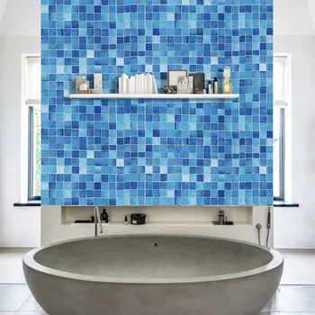 3D Mozaikos Tapetai PVC Lipni Tapetai Kambarį Vonios Plytelės Virtuvės Vandeniui Sienos Dokumentų Namų Dekoro Freskos