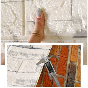 3D PVC Medienos tekstūros Sienų Lipdukai Popieriaus Plytų, Akmens Tapetai Kaimiškas Efektu lipnios Vonios kambarys, Virtuvė, Namų Dekoro Lipdukai