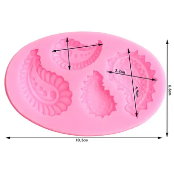 3D Reljefo Silikono Formos Vandens Lašo Papuošalai Dervos Molio Formos Minkštas Tortas Dekoravimo Priemonės, Saldainiai, Šokoladas Gumpaste Liejimo formos