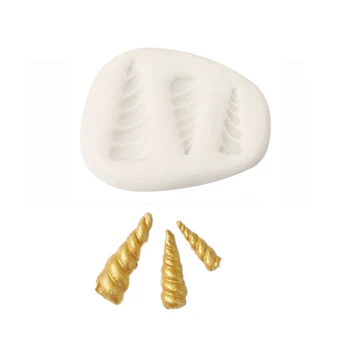3D Vienaragis Galvos Ragų Formų Balta Silikono Formų Minkštas Muilas Formos Tortas Dekoravimo Įrankiai, Virtuvės Konditerijos Kepimo Įrankiai
