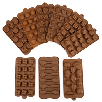 3D Šokolado liejimo Formos Šokoladiniai Saldainiai Non-stick Želė Desertas Formos Tortas Dekoravimo Priemonės Virtuvė 