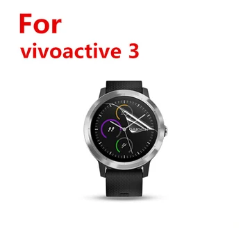 3Pcs/Daug Anti-shock TPU Aišku, Apsauginės Plėvelės Garmin Vivoactive 3 Smart Žiūrėti Visą Dangtelio Ekrano apsaugos Vivoactive3