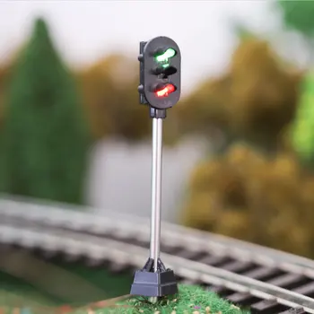 3Pcs Geležinkelio Traukinių Eismo Žibintai Modelis 12V LED Grandinės Architektūros Stree Kraštovaizdžio Išdėstymas