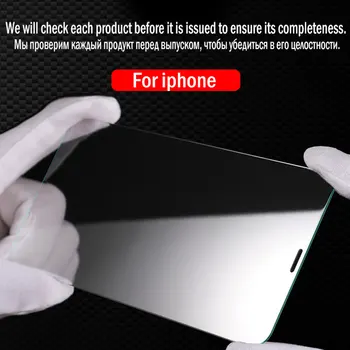 3Pcs Visiškai Padengti Apsaugine Stiklo iPhone 12 11 11 Pro Max Grūdintas Stiklas Filmas 