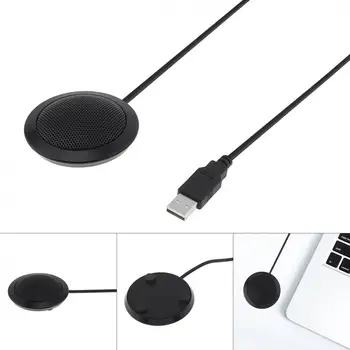 3V USB Mini Darbalaukio Metalo Kondensatoriaus Mikrofonas, Tinka PC Kompiuteris Susitikimas / Žaidimas / Voice Chat / Video