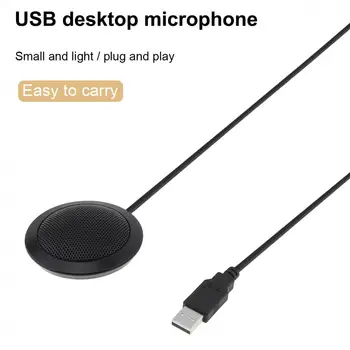 3V USB Mini Darbalaukio Metalo Kondensatoriaus Mikrofonas, Tinka PC Kompiuteris Susitikimas / Žaidimas / Voice Chat / Video