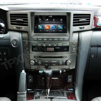 4+128G Tesla Ekranas Lexus LX570 2007-Android 9.0 Multimedijos Grotuvas GPS Navi 