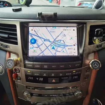 4+128G Tesla Ekranas Lexus LX570 2007-Android 9.0 Multimedijos Grotuvas GPS Navi 