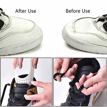 4 Paires Sneaker Optikos Padengti Raukšlių Laikiklis Batų Shield Toe Dangtelį, Viduje Raukšlių Raštas Kojų Parama