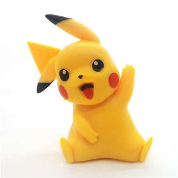 4 skirtingų stilių Japonų animacinių filmų Pokemon Pikachu veiksmų žaislo modelis classic kolekcija vaikams dovanos