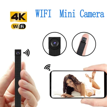 4K 1080P WiFi IP Mini Kamera Modulis Judesio DV P2P Fotoaparato Vaizdo įrašymo Home Security Mini Nuotolinio Valdymo vaizdo Kamera