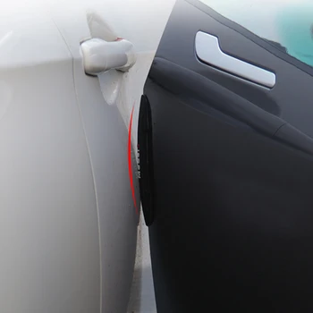 4pcs Automobilio Duris Anti-susidūrimo Juostelės, Gumos Anti-scratch Lipdukas Modifikuoti Priedai Tesla Model 3 Automobilių Apdailos Reikmenys