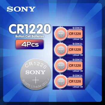 4pcs Sony CR1220 Mygtukas Baterijų DL1220 BR1220 LM1220 Ląstelių Monetos 3V Ličio Baterija CR 1220 Žiūrėti Elektroninių Žaislų Nuotolinio