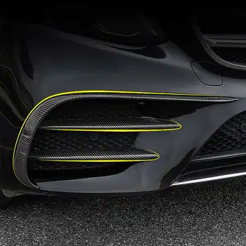 4X Bamperio Rūko Šviesos Lempos, Apdaila, Apdailos Dangtelį Juosteles Mercedes Benz E Klasės AMG E43 E63 W213 2016-2020 Automobilių Lipdukai