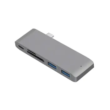 5 In1 Aliuminio Lydinio USB C Hub 