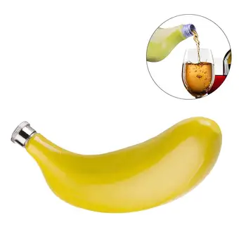 5 Oz Bananų Nerūdijančio Plieno Klubo Kolbą Puodą Asmeninį Kūrybos Nešiojamų Bananų Formos, Geltonos Klubo Kolbą
