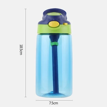 500ml Lauko Vaikams, Sporto Butelis BPA Free Su šiaudų Pėsčiųjų Laipiojimo Butelį Vandens, kad Mano Vaikai būtų Vandens, Sulčių Butelis Sveikas Gyvenimas